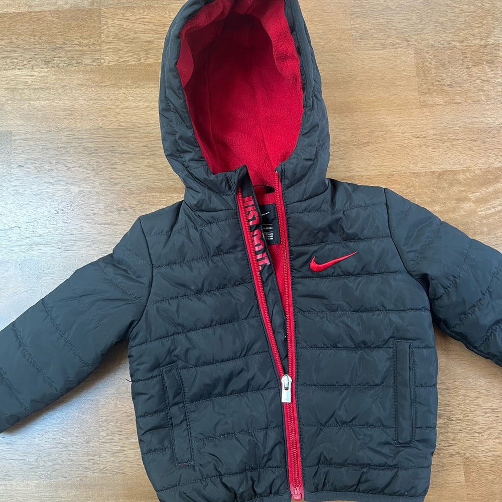Nike baby/ Toddler Black and Red Puffer Jacket